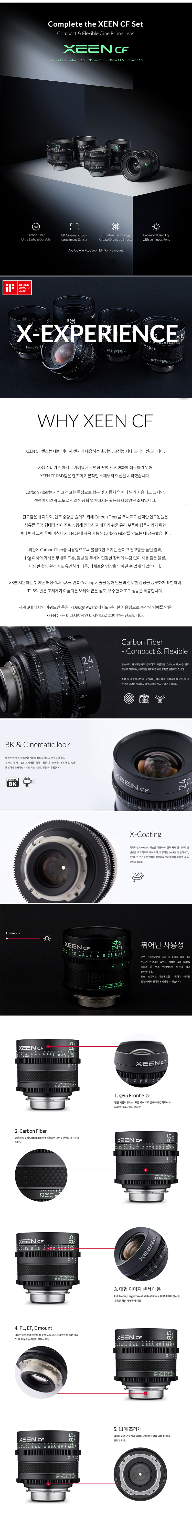 XEEN CF Cinema 24mm T1,5 PL Vollformat Objektiv – Super Kompakt & Leicht